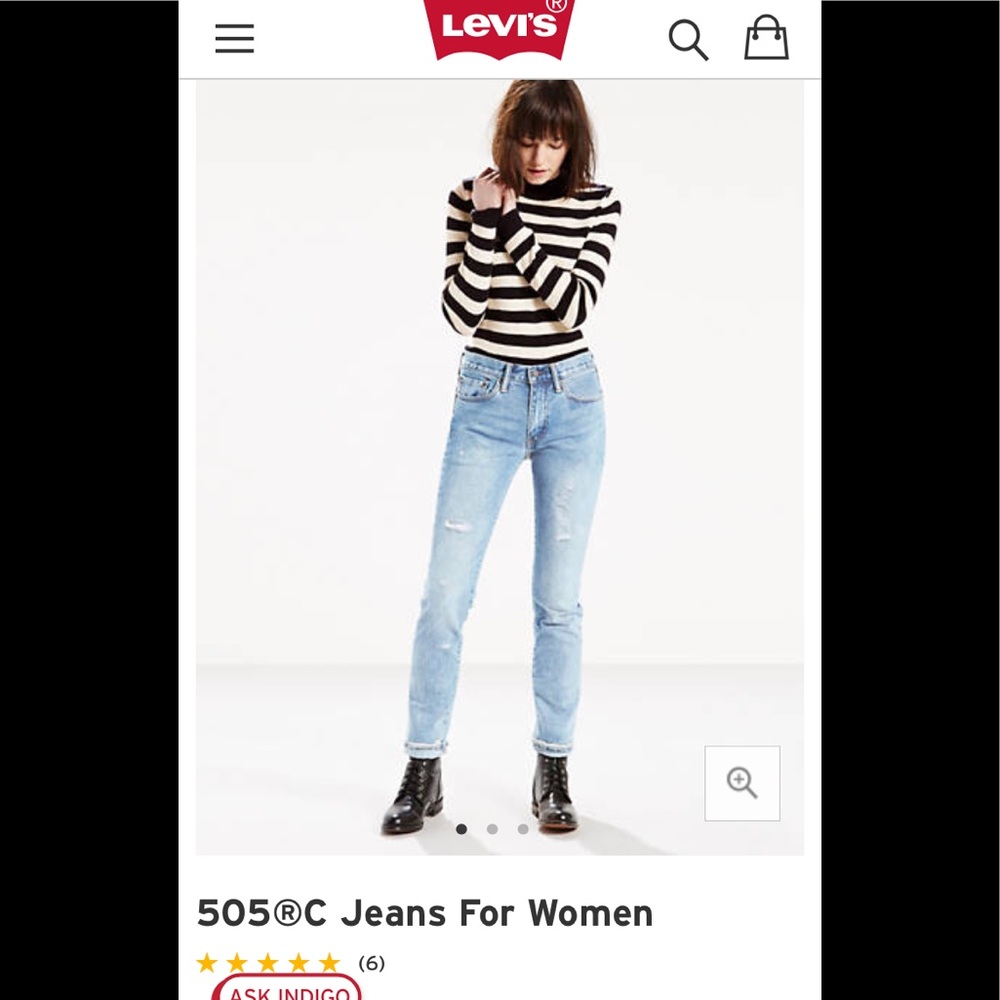 NWT Levi’s 505 Selvedge Japanese Denim
